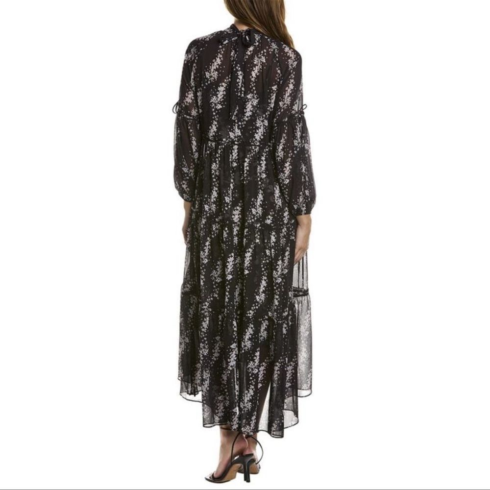 All Saints | NWT Eimear Cultivar Sheer Long Sleeve Maxi Dress - Picture 2 of 10